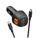 Spigen SGP Φορτιστής Αυτοκινήτου Essential 113W PD EV1133, 2xType-C Port + 1XUSB-A (18W), με καλώδιο USB-C 1μ. - ΜΑΥΡΟ - ACP09543